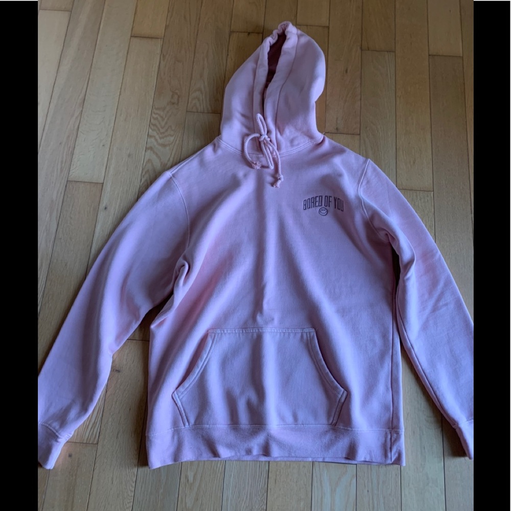 peach “bored of you” pacsun hoodie